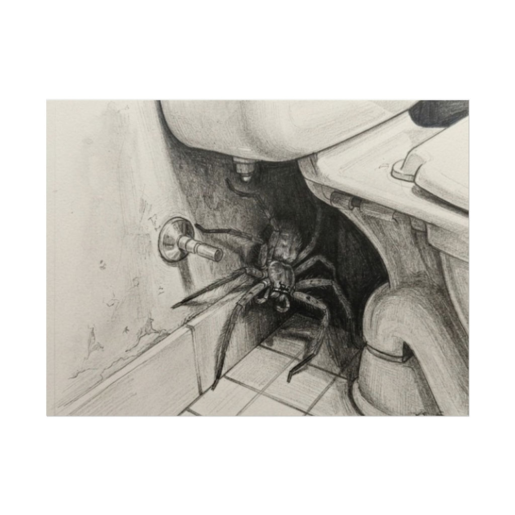Did You Even Check? spider Bathroom Motivation
