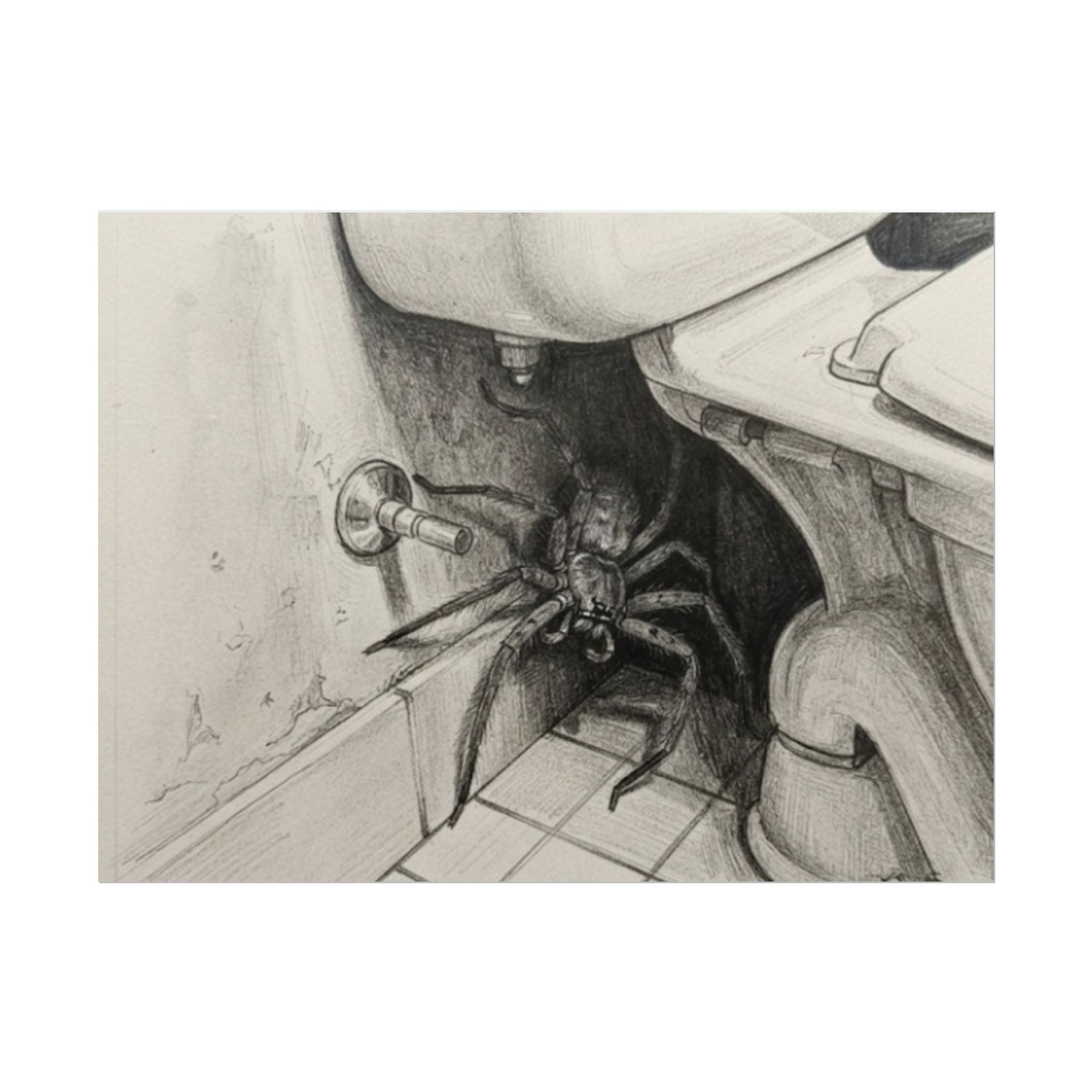 Did You Even Check? spider Bathroom Motivation