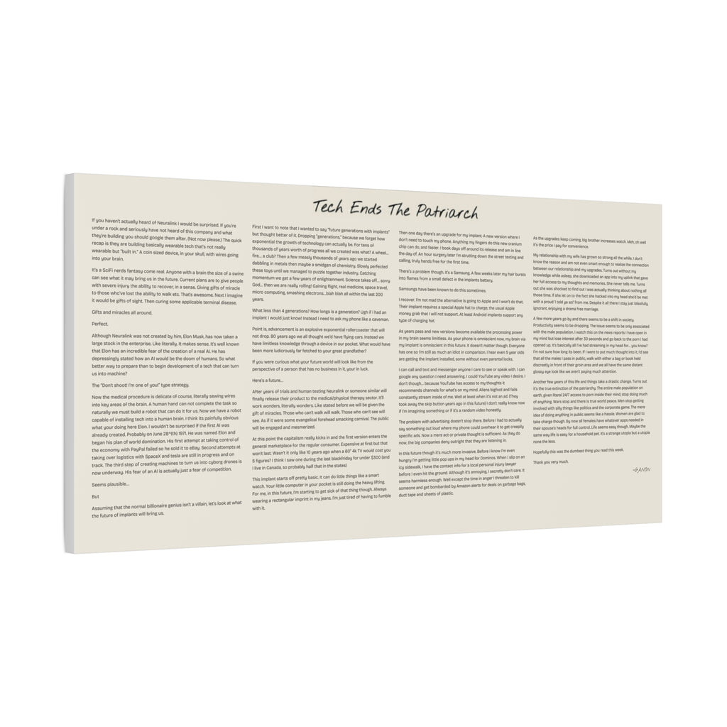 Wall Story- The End of the Patriarchy