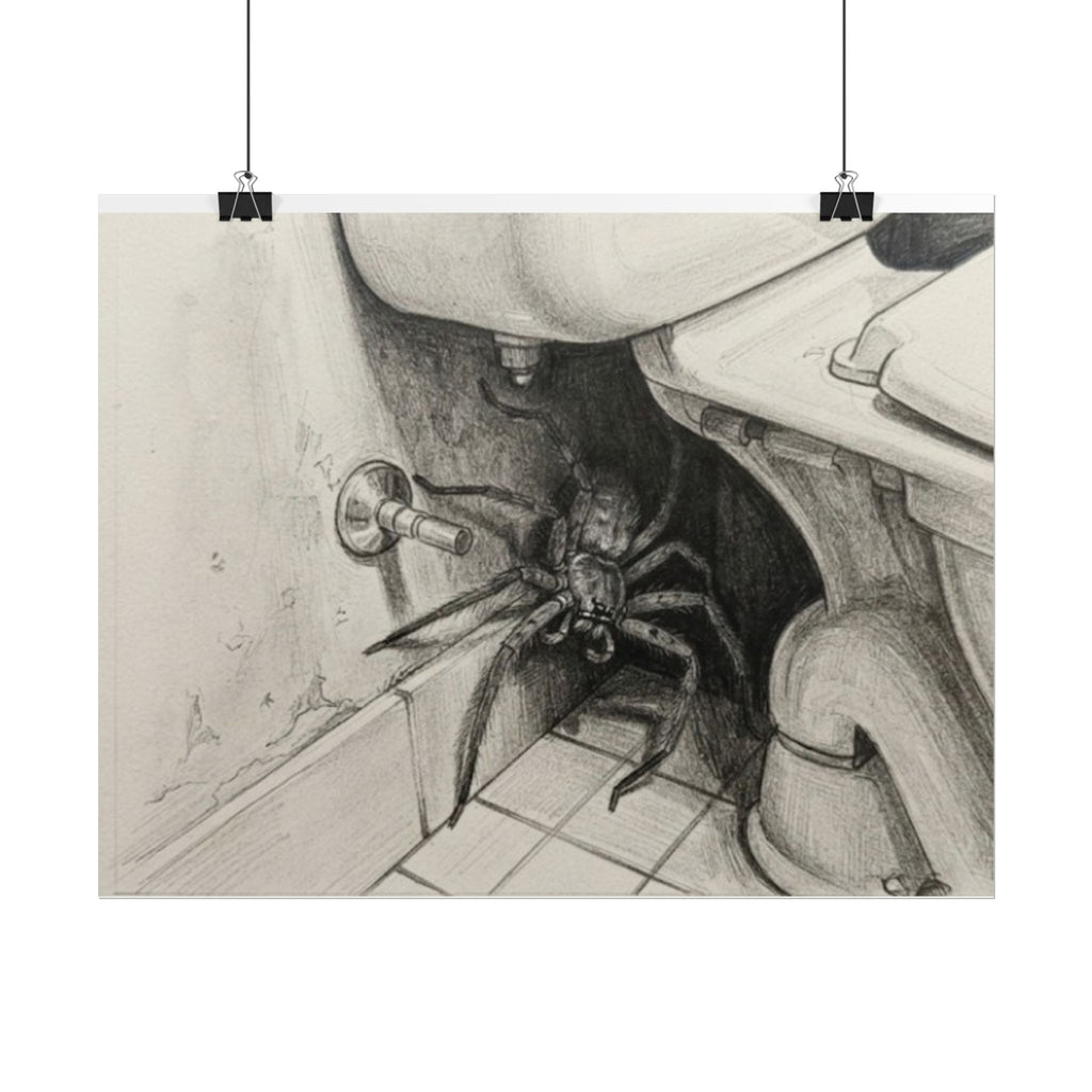 Did You Even Check? spider Bathroom Motivation