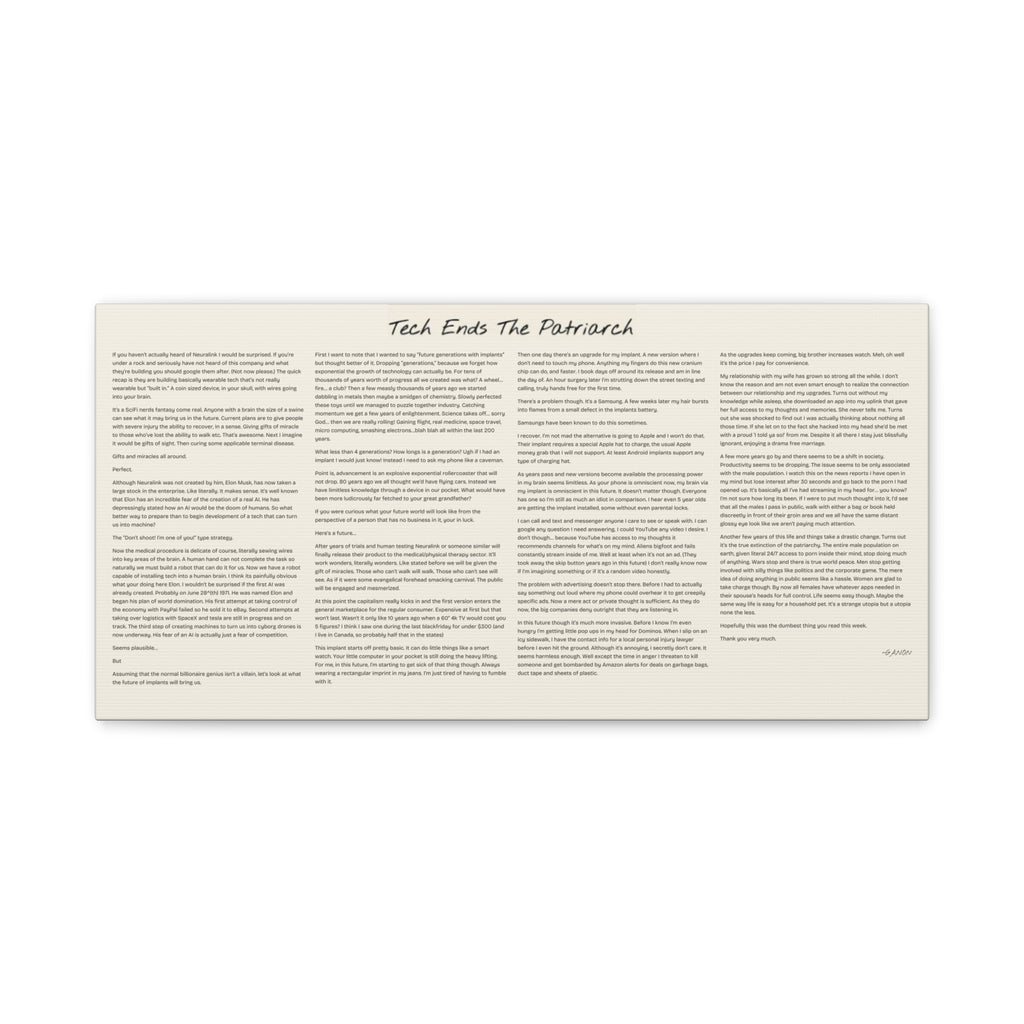 Wall Story- The End of the Patriarchy
