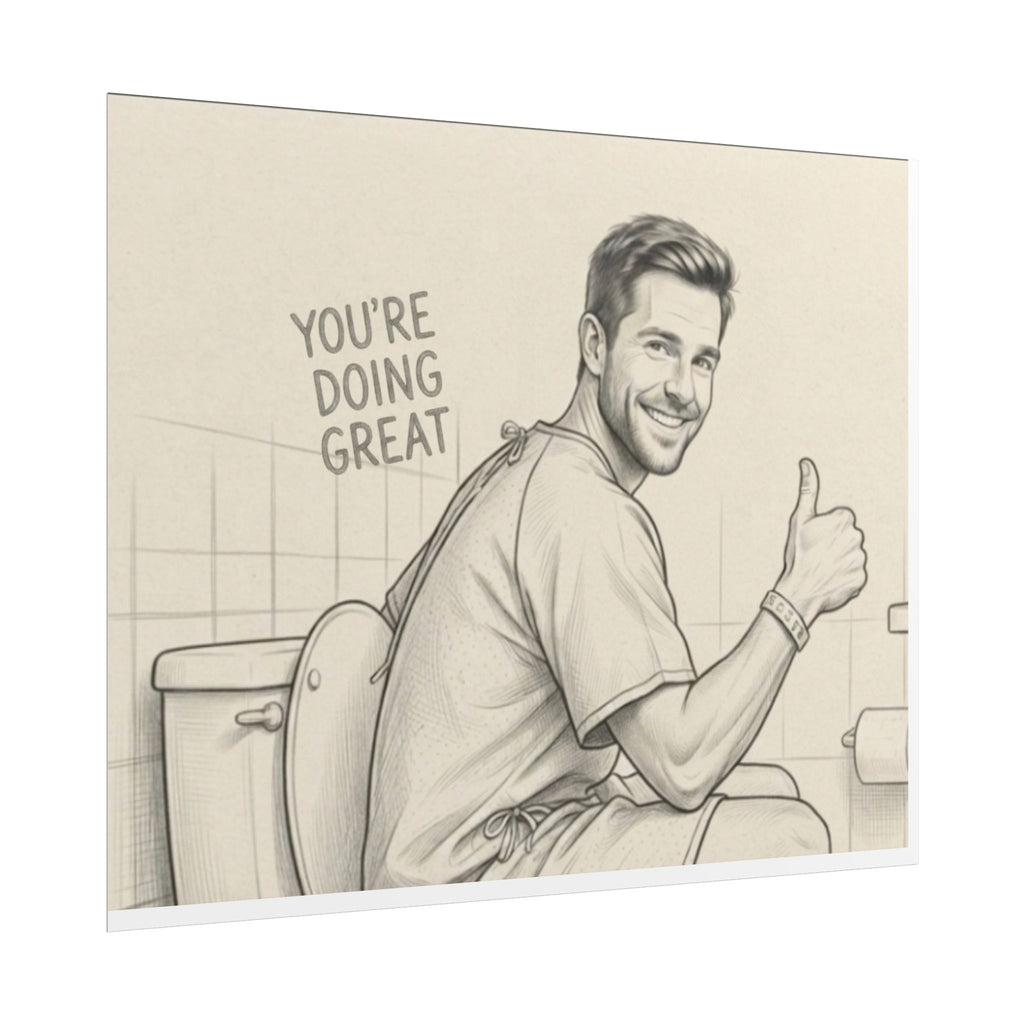 "You're Doing Great" Bathroom Motivation