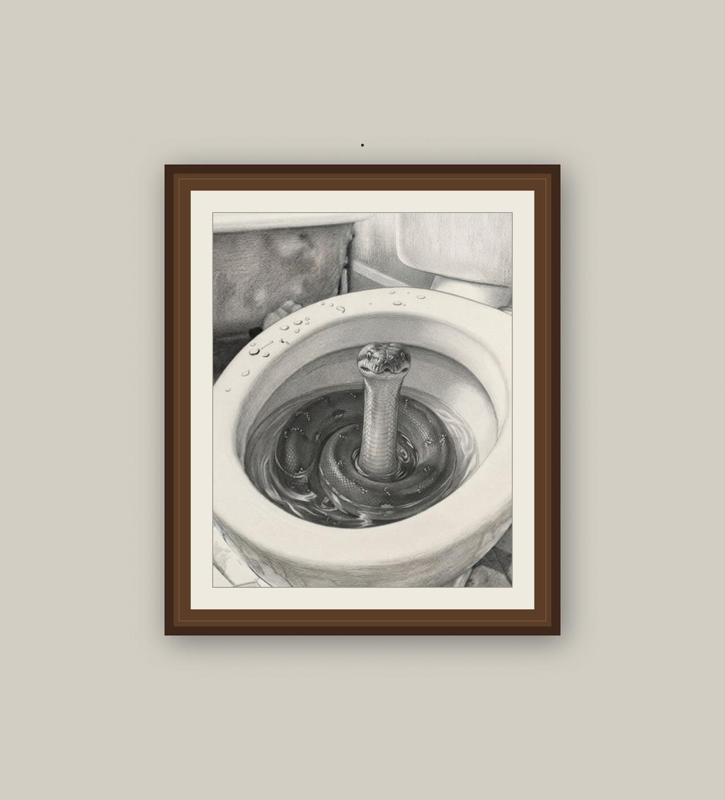Did You Even Check? Snake Bathroom Motivation